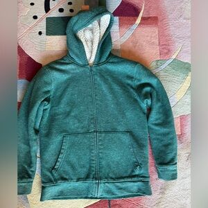 Kids soft sherpa-lined zip hoodie - size XL